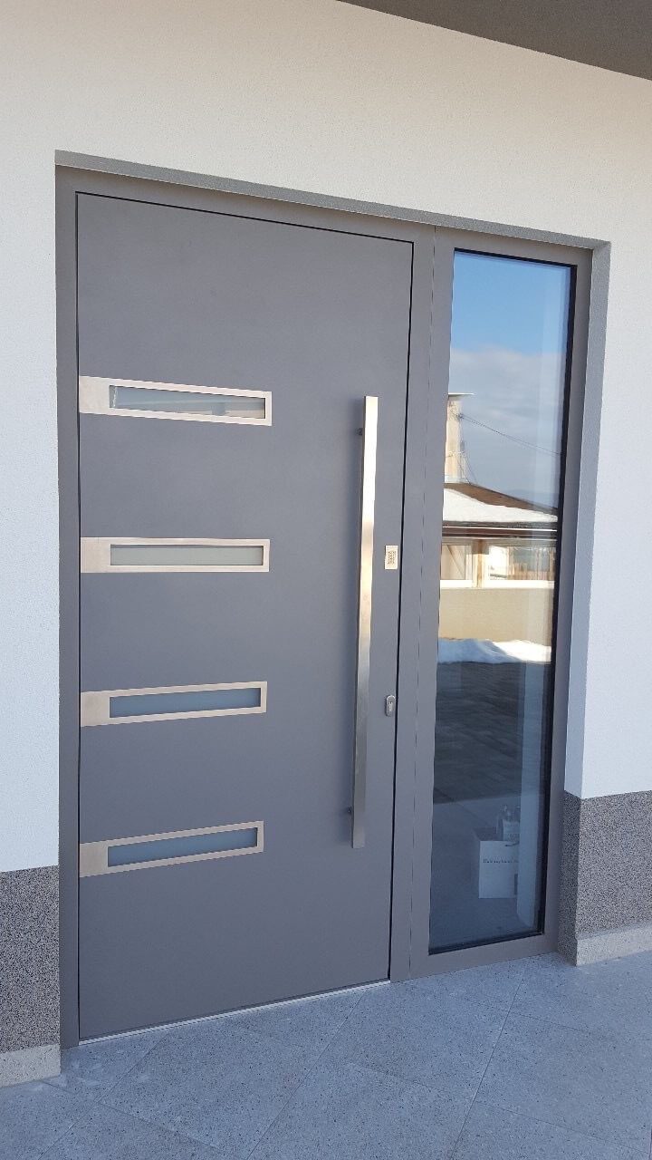 луксозна алуминиева входна врата в град благоевград 4